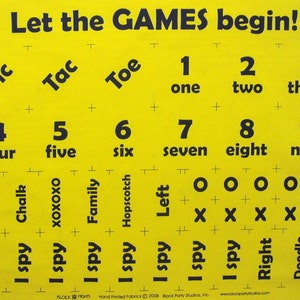 Game Quilt Fabric Panel