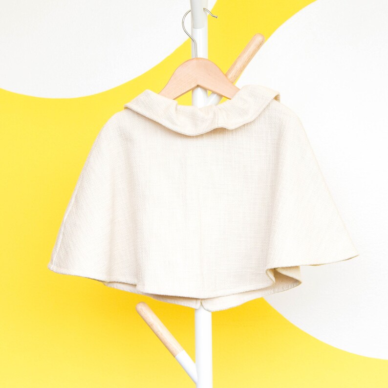 Poncho Cape Little Girl Jacket Handmade Hemp/cotton Etsy