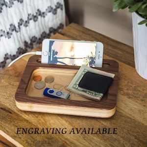 mens personalized gifts, Fathers Day Gifts from Daughter, Gifts for Dad, Docking Station, Gift ideas for Men, Gifts for Boyfriend,