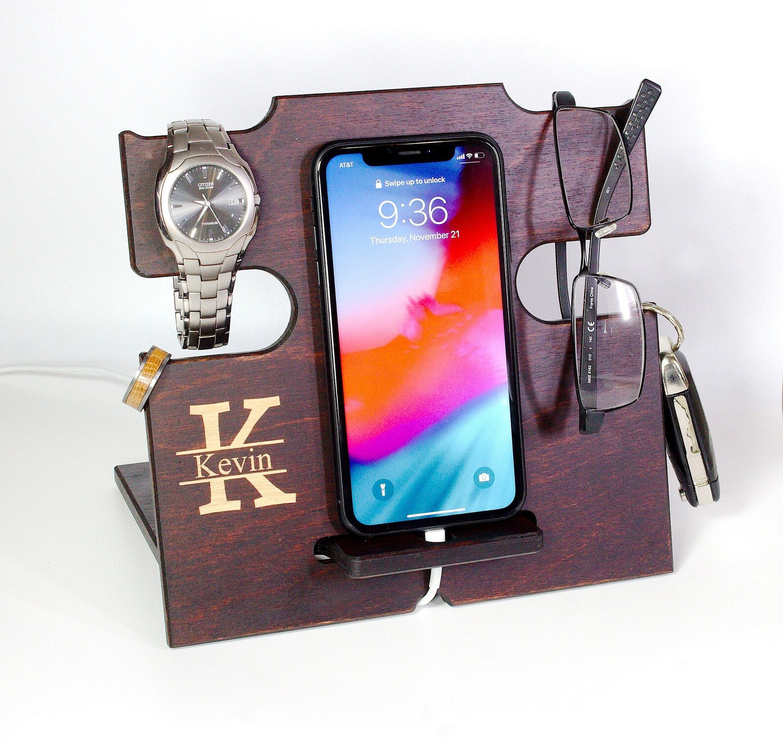 Personalized Docking Station Gift for Men Valentine Gift Etsy