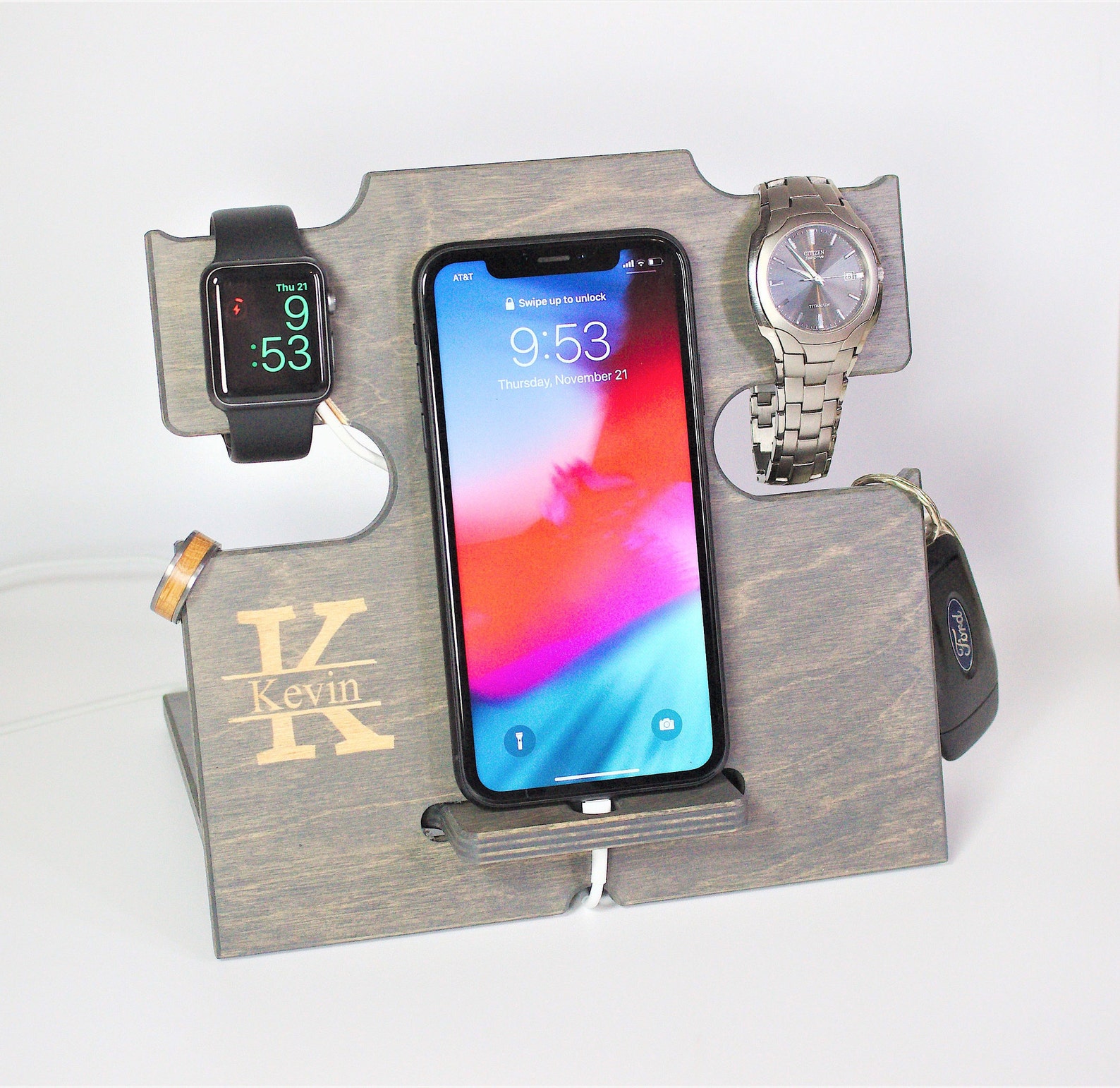Personalized Docking Station Gift for Men Valentine Gift Etsy