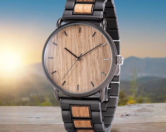 Wood Watch, Dad Gift, Fathers Day Gift, Gift For Dad, Mens Wooden Watch, Husband Anniversary Gift, Personalized Father Gift, Groomsmen Gift