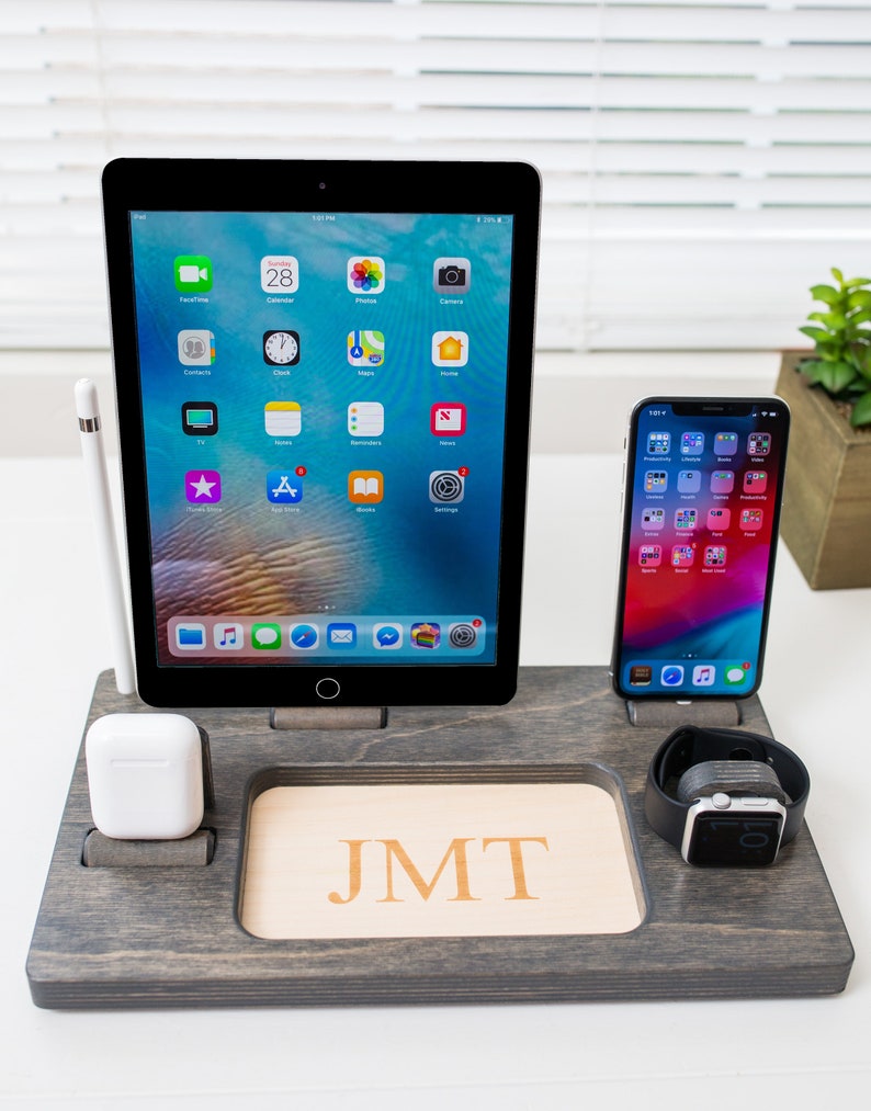 Charging Station for Ipad Iphone Airpods Apple Watch Apple Etsy