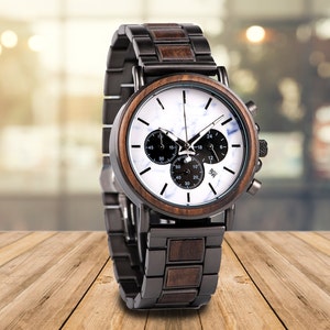 Fathers Day Gift, Gifts For Dad, Personalized Mens Gift, Gift for Him, Husband Anniversary Gift, Dad Gift, Christmas Gift, Chronograph Watch