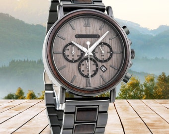 Fathers Day Gift, Dad Wood Watch, Husband Anniversary Gift, Mens Wood Watch, Personalized Mens Gift, Gift For Dad, Groomsmen Gift