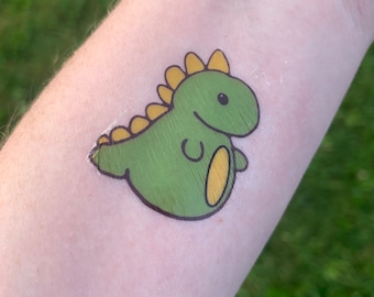 Baby T-Rex Tattoos • Sheet of 14 • Dinosaur Temporary Tattoos