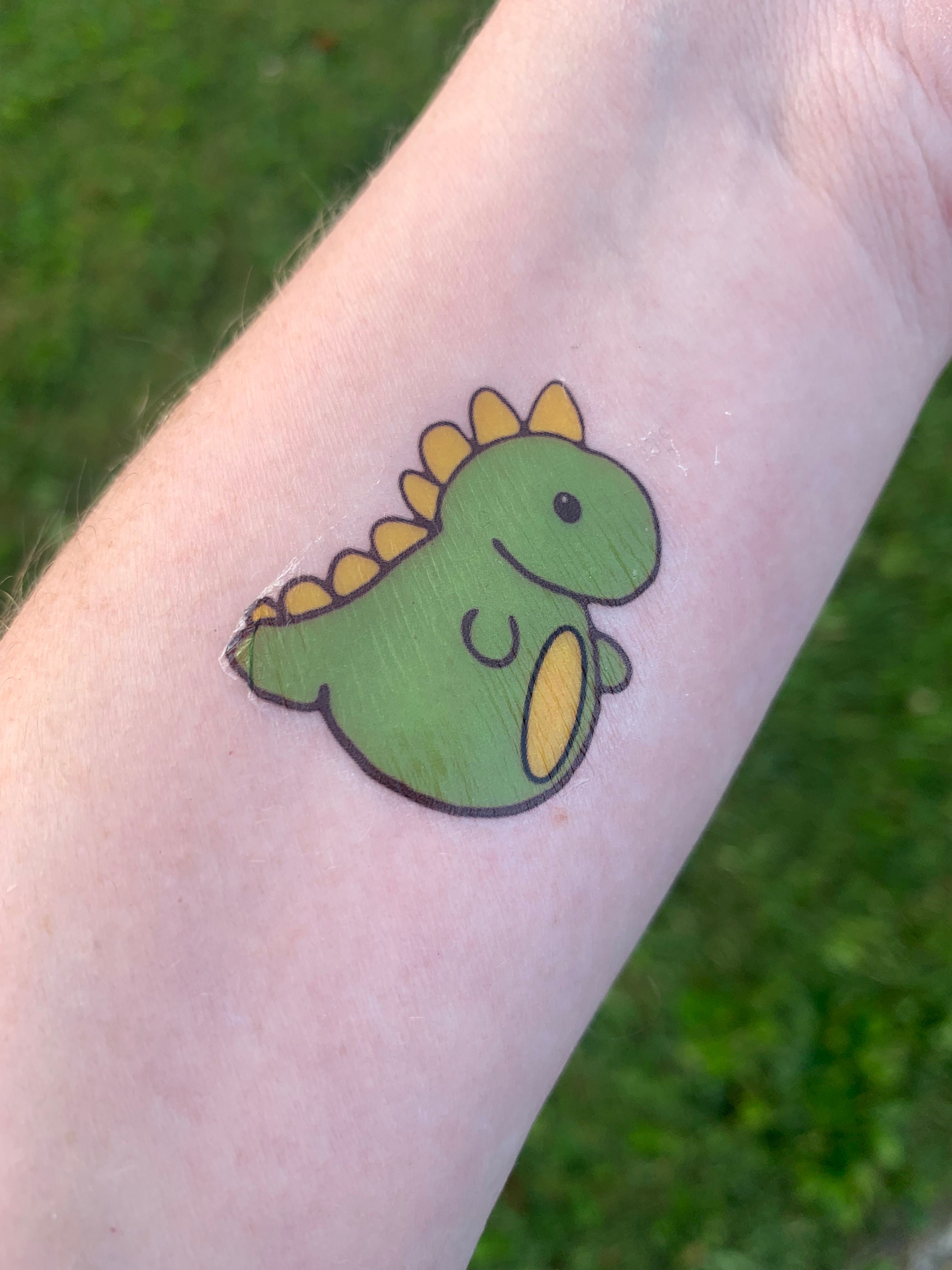 Dinosaur Temporary Tattoos, Kids Temporary Tattoos Dinosaur Birthday Party  Supplies, Dinosaur Party Favors, T-rex Decorations, Dino Stickers 