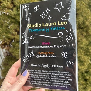 Set of 30 Tiny Taco Temporary Tattoos • Hand Drawn and Made in USA afbeelding 2