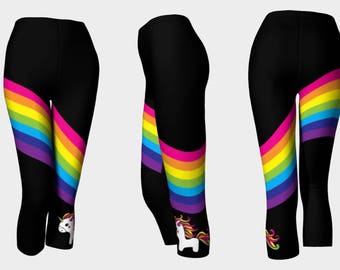 Rainbow Unicorn Leggings or Capris