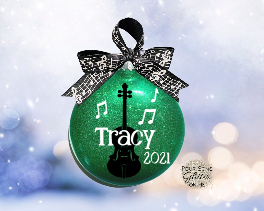Personalized Bass Guitar Player Ornament/musical Instrument Etsy