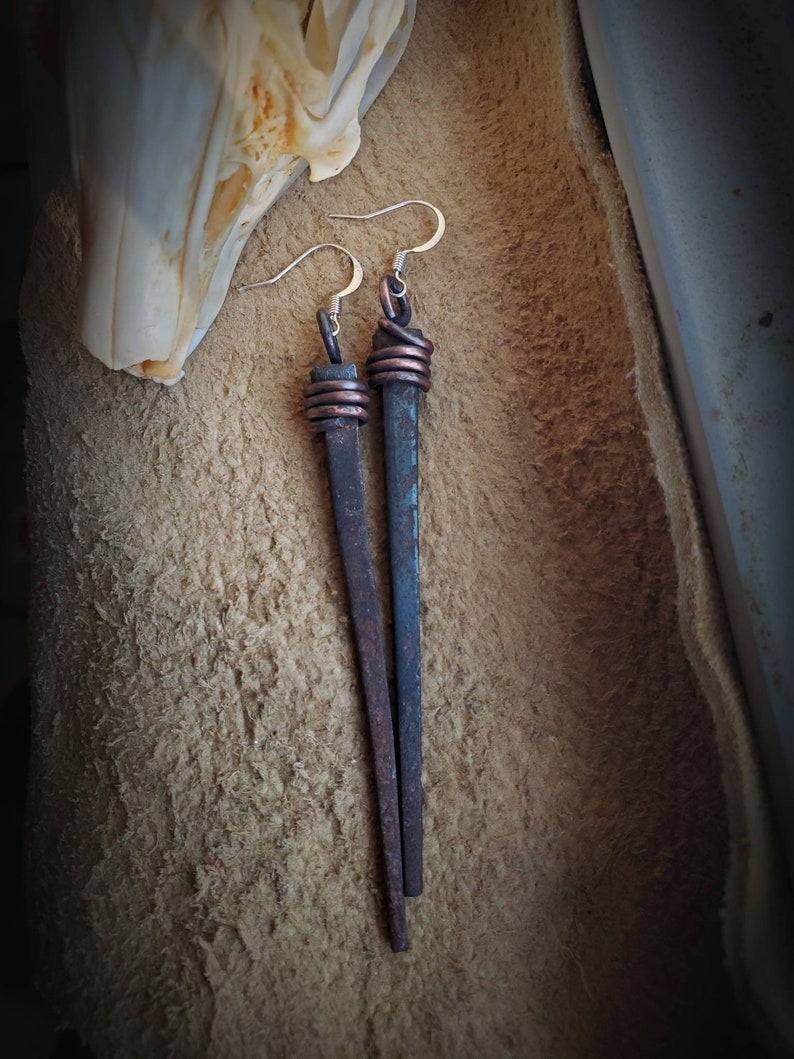 Made to Order Coffin Nail Earrings/ Sterling Silver Posts/ Etsy