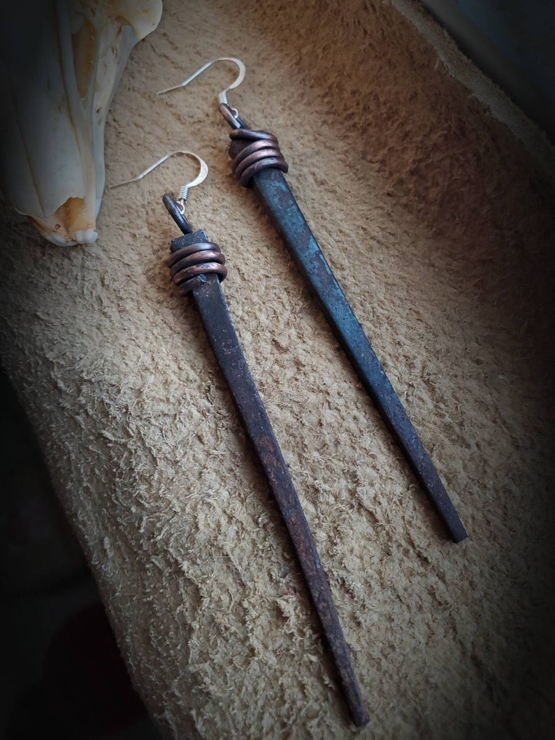 Made to Order Coffin Nail Earrings/ Sterling Silver Posts/ Etsy