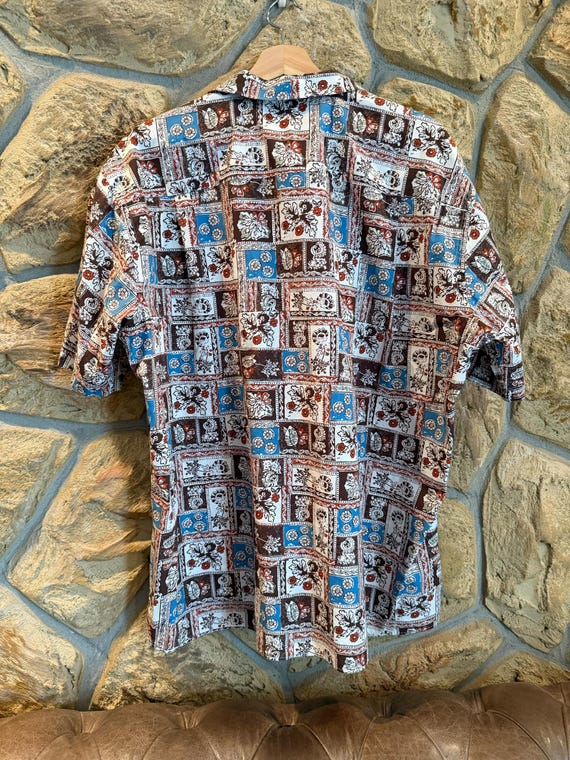 Gitman Bros Vintage Camp Collar Pattern Shirt - S… - image 7