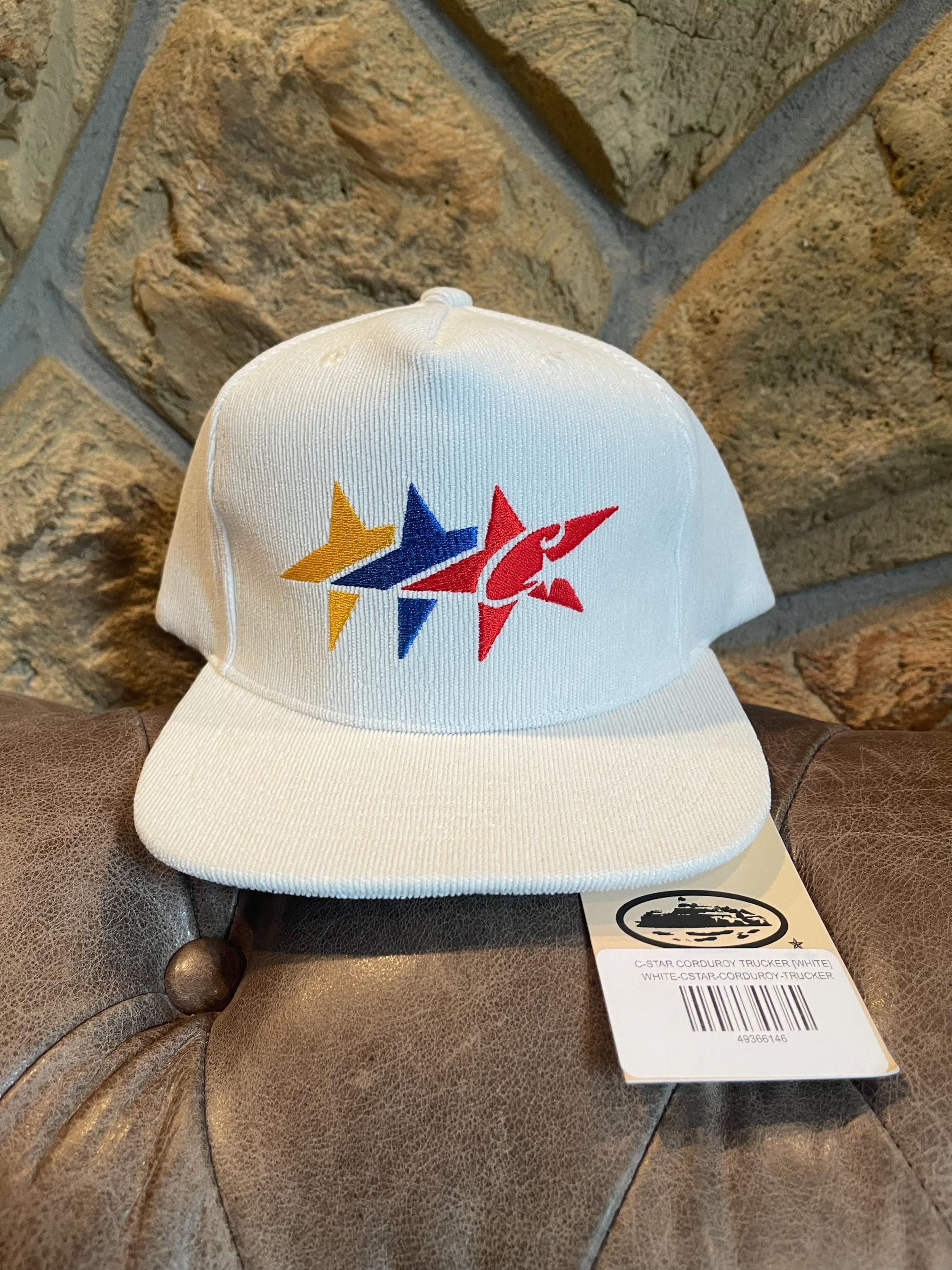Corteiz バケットハット ホワイト Corteiz C-STAR White Corduroy Snapback Hat - OSFA - NWT - Etsy