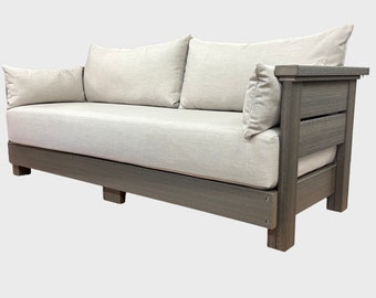 All-Weather Outdoor Patio Sofa Deep Seating with Sunbrella Cushions. Built to withstand the Elements!