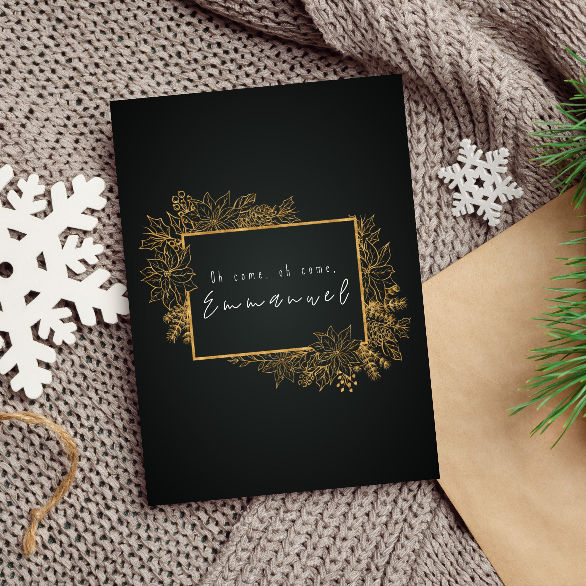 Printable Christmas Cards Digital Christmas Cards Simple Etsy Canada