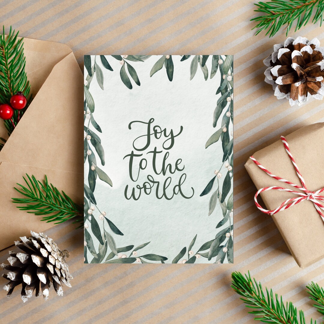 Joy To The World Christmas Card 
