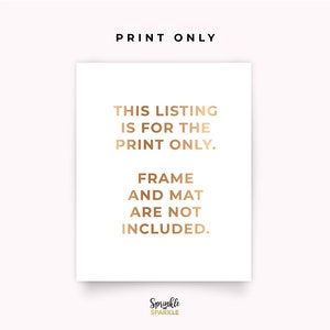 Custom Order Gold foil Print, Your Own Words In Foil, Script Print, Real Foil Print, Gold foil, Silver foil, Home Decor Print, Font 9 Sample image 7