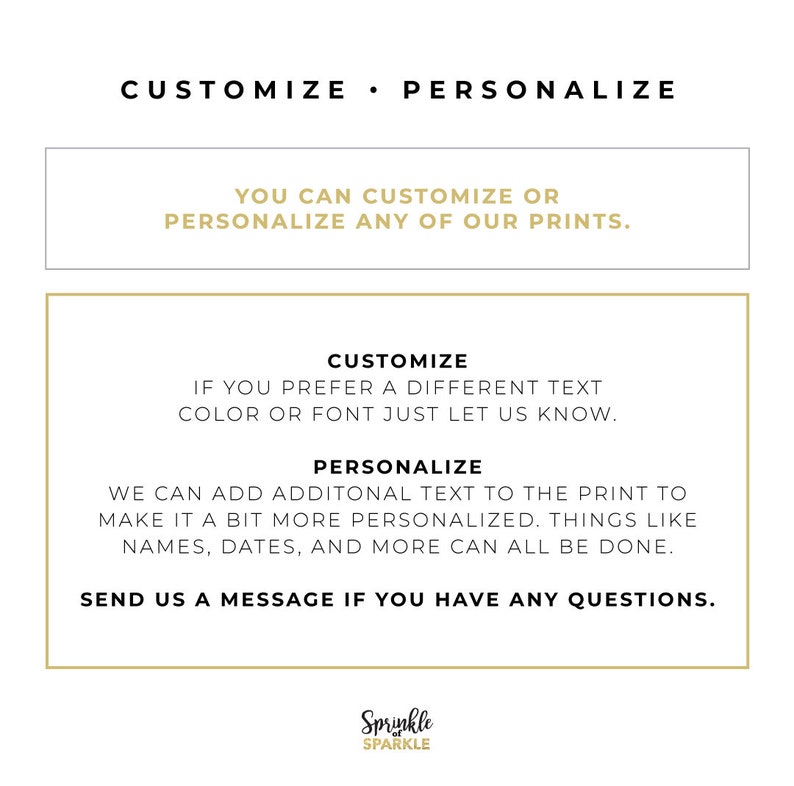 Custom Order Gold foil Print, Your Own Words In Foil, Script Print, Real Foil Print, Gold foil, Silver foil, Home Decor Print, Font 9 Sample image 8