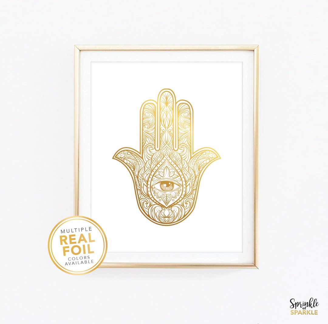 Hamsa Wall Art, Evil Eye Print, Boho Art Prints, Hamsa Print, Hamsa ...