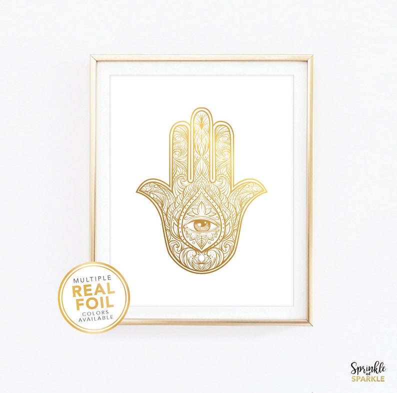 Hamsa Wall Art Evil Eye Print Boho Art Prints Hamsa Print | Etsy