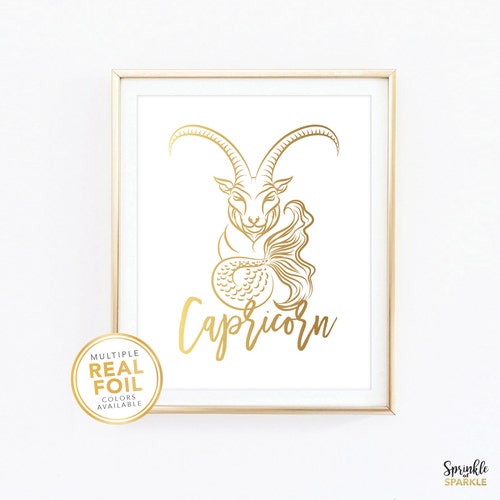 Capricorn Print Zodiac Sign Constellation Astrology Horoscope - Etsy Capricorn Print Zodiac Sign Constellation Astrology Horoscope - Etsy