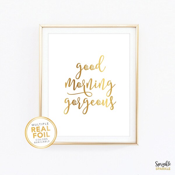Good Morning Gorgeous Sign - Etsy