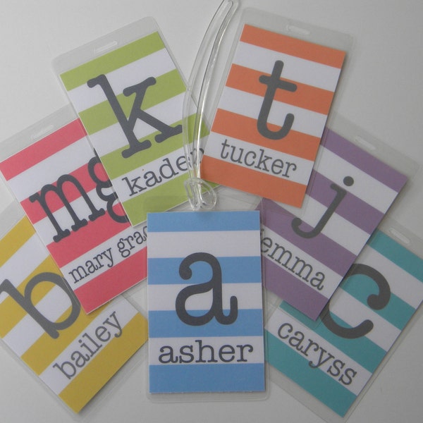 Personalized Bag Tag - Monogrammed Luggage Tag - Backpack Tag - Buy 4, Get 1 Free!