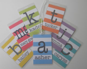 Personalized Bag Tag - Monogrammed Luggage Tag - Backpack Tag - Buy 4, Get 1 Free!