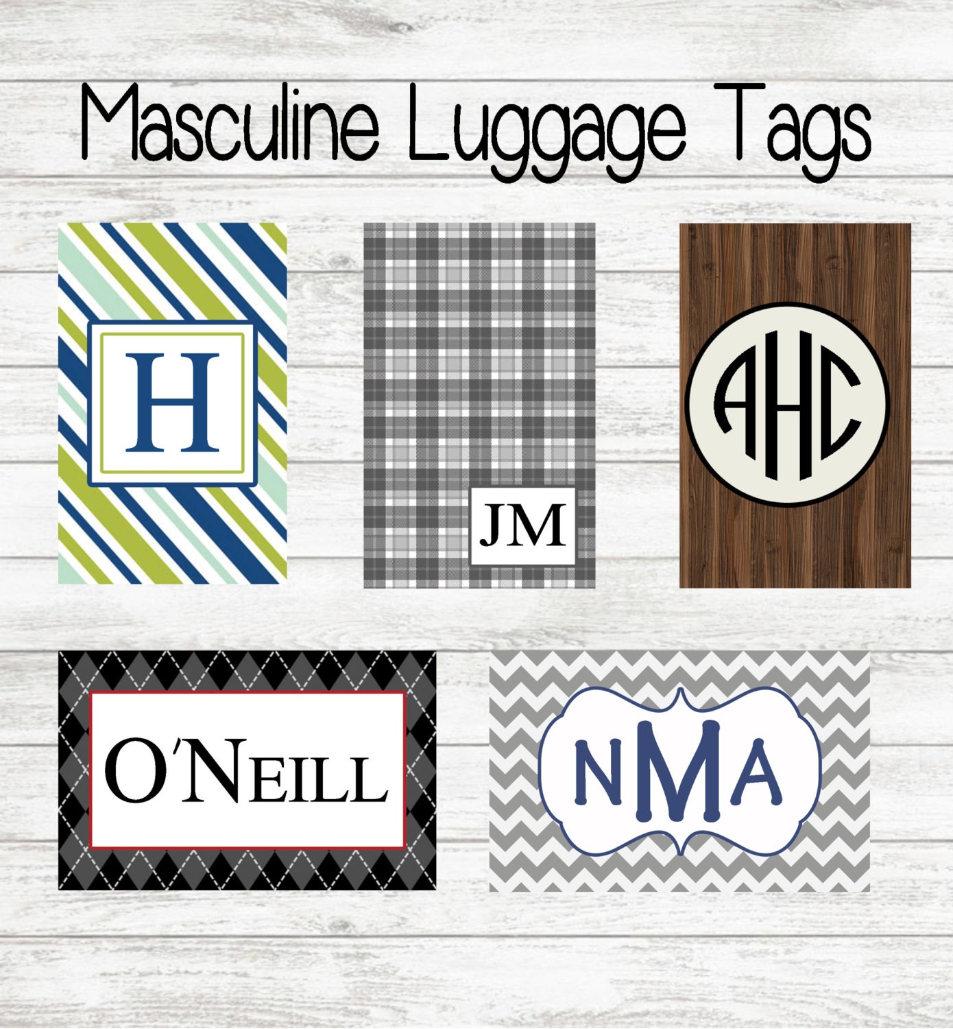 Masculine Monograms 