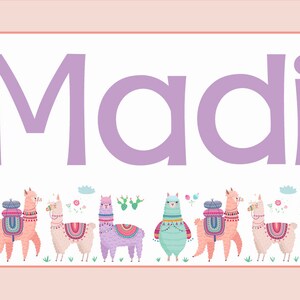 Llama Backpack Tag - Personalized Bag Tag -  Buy 4, Get 1 Free