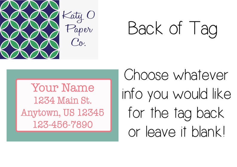 Personalized Bag Tag Get 1 Free Buy 4 Monogrammed Luggage Tag Floral Watercolor Luggage Tag