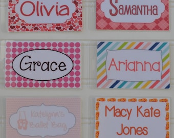 Girls Bag Tags - Personalized Bag Tag - Sports Bag Tag - Backpack Tag - Buy 4, Get 1 Free!