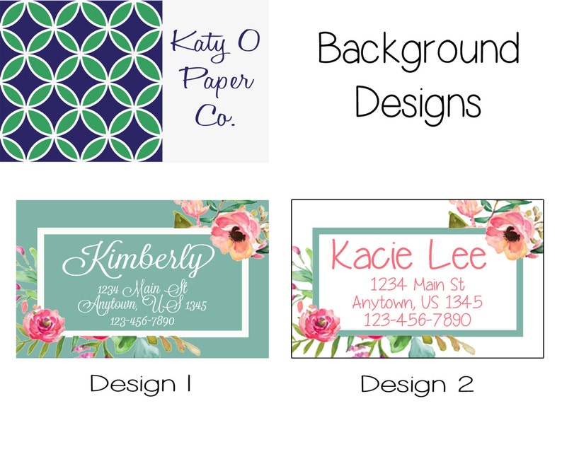 Personalized Bag Tag Get 1 Free Buy 4 Monogrammed Luggage Tag Floral Watercolor Luggage Tag