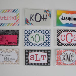 Monogrammed Luggage Tag - Personalized Bag Tag -  Buy 4, Get 1 Free