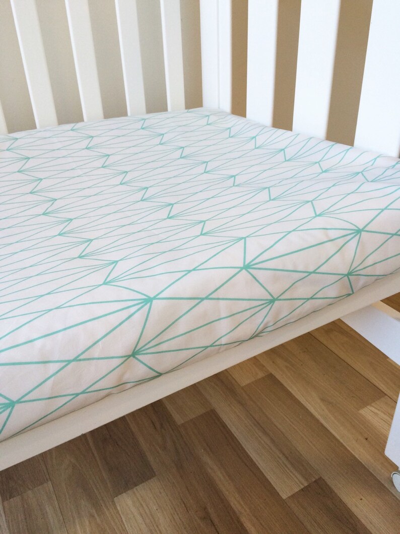 mint green cot