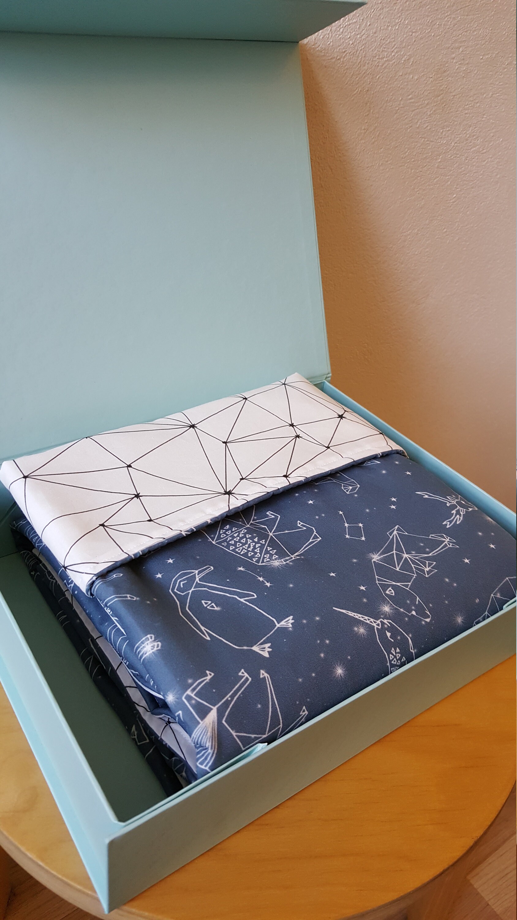 A Starry Sky Baby Blanket A Constellation Cot Quilt / Crib Etsy