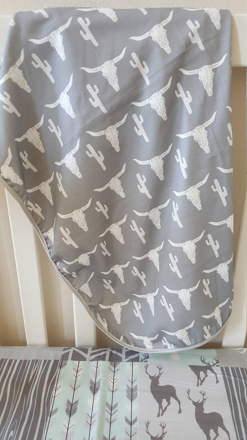 Texas Longhorn Baby Wrap Organic Cotton Knit Blanket