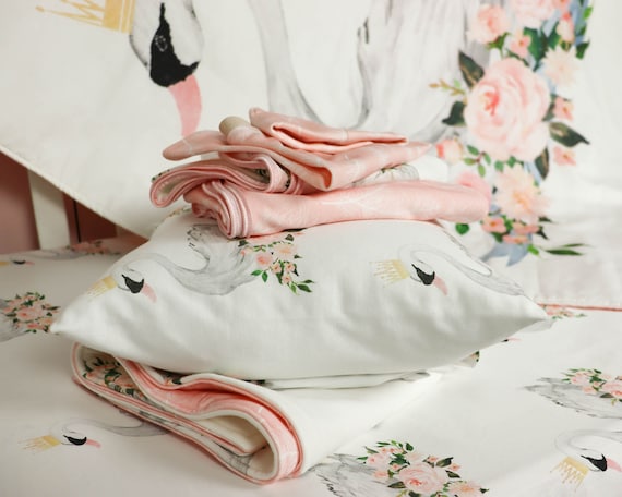 Swan princess top cot bedding