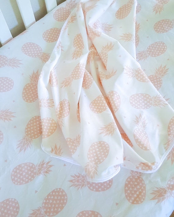 pineapple crib sheet