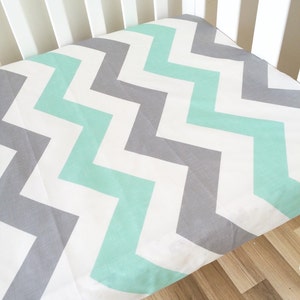 mint green cot sheets