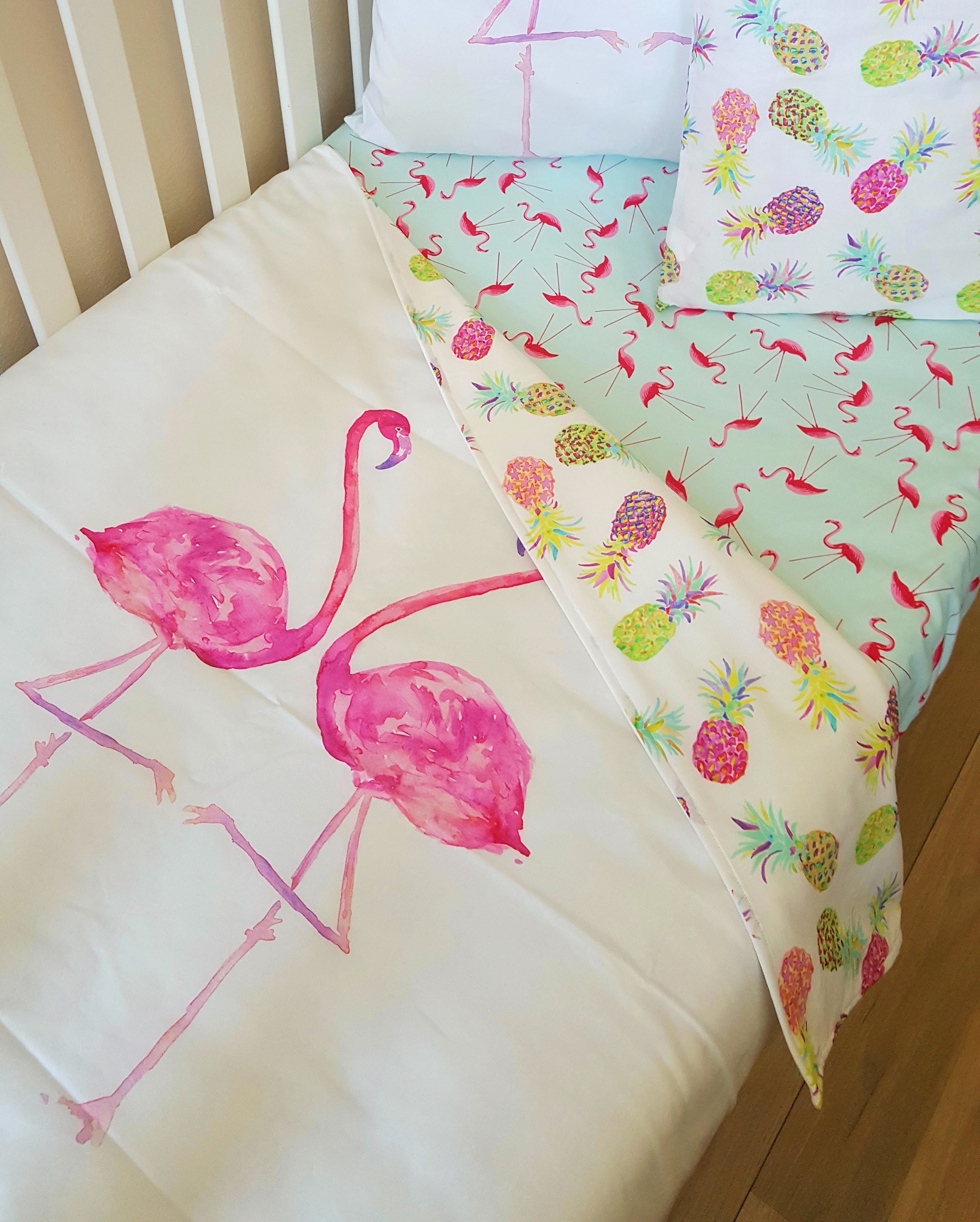 pineapple nursery bedding