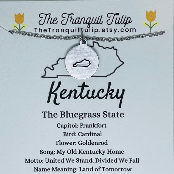 Kentucky Necklace Etsy