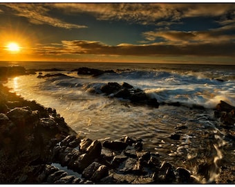 Thor's Well, Ocean Photography, Cloudy Sky, Oregon Coast Photography, Landscape Photography, Dramatic Sunset, Oceanscape, Rob's Wildlife