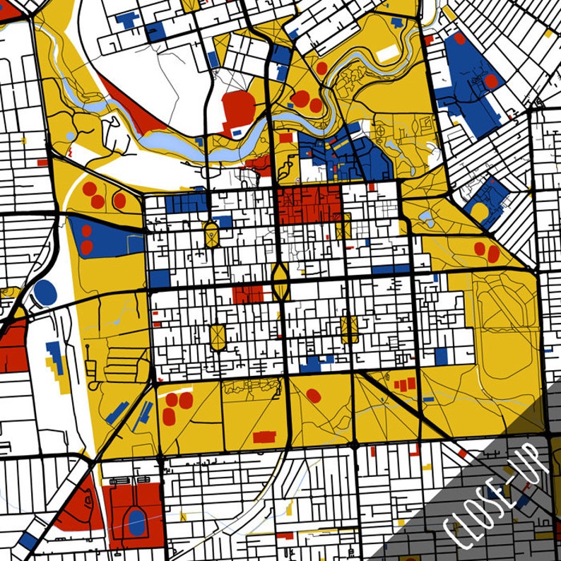 Adelaide Map Art / Adelaide Australia Wall Art / Print / Etsy