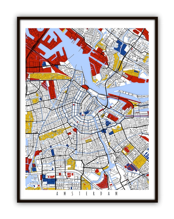 Personalized Art Print Available in Different Sizes & Colors Netherlands Map Print Home Town Love