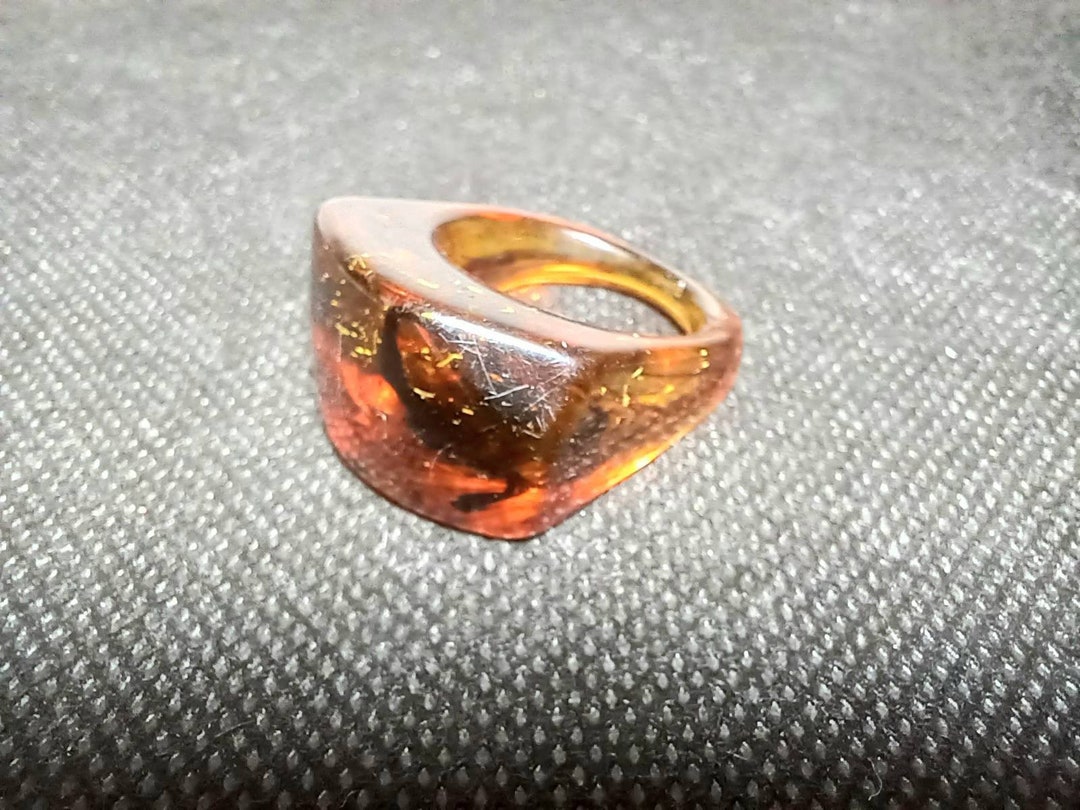 Vintage Brown Tortoise Shell Colors Lucite Acrylic Big Bold - Etsy