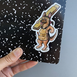 Shop Dog Sticker Pack // Pack of 3 // Pug Sticker // German Shepherd Sticker // Greyhound Sticker image 5
