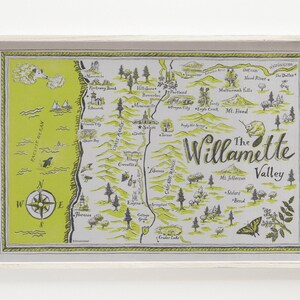 Willamette Valley Risograph Print // State of Oregon Print image 5