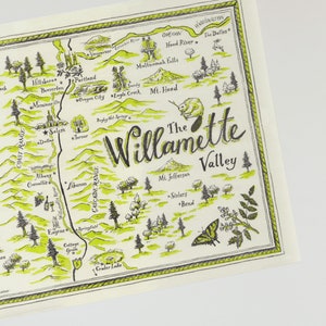 Willamette Valley Risograph Print // State of Oregon Print image 3